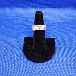 🥰💍GORGEOUS💍🥰 STERLING SILVER PINK CUBIC ZIRCONIA RING